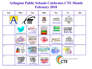Picture of CTE month calendar
