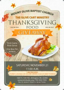 Thanksgiving Turkey Giveaway Flyer