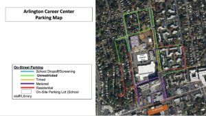Map of ACC parking. Please contact school for more information.
