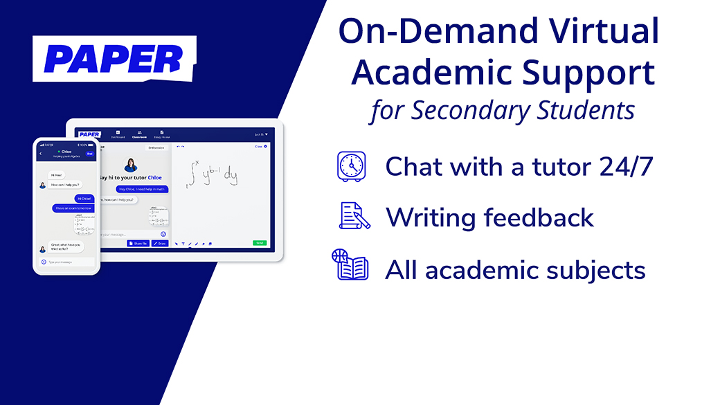 Virtual Academic Support for Secondary (6-12) Students (Paper)