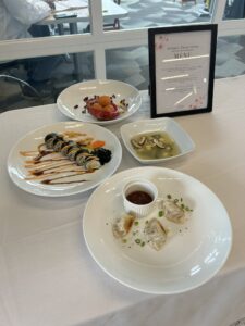Picture of some of the plates created by the ACC Culinary Arts students at the VA ProStart Culinary Arts Competition