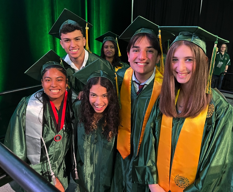Arlington Tech students at the 2023-2024 NVCC Commencement ceremony