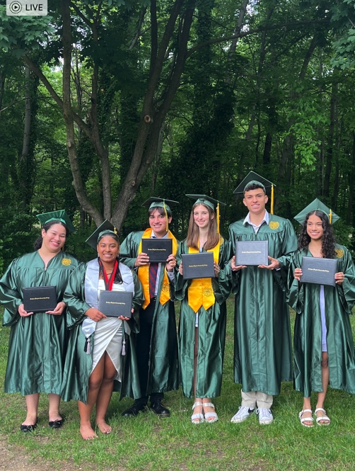Arlington Tech students at the 2024 NVCC Commencement ceremony