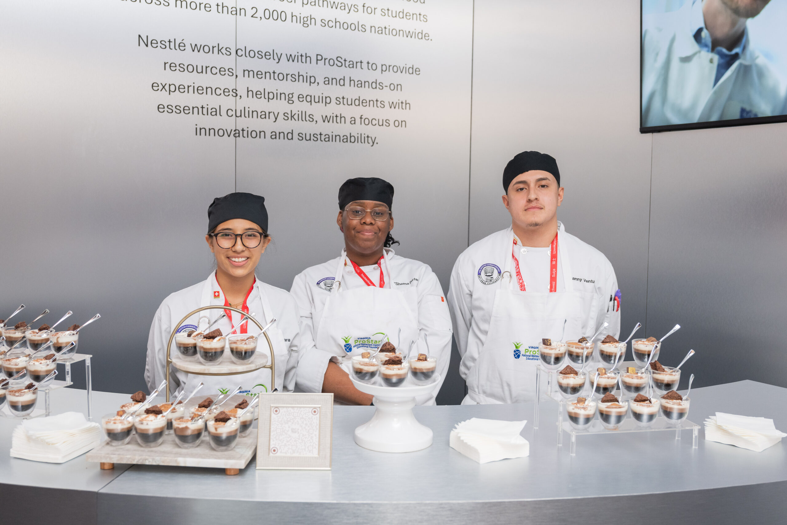 ACC Culinary Arts Students at the Soiree Suisse at the Residence of the Swiss Ambassador on Wednesday, September 10, 2025 in Washington.