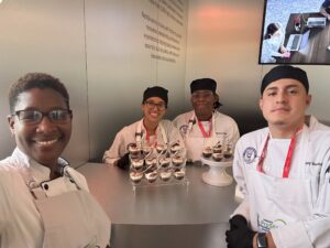 3 students in the ACC Culinary Arts Program attend the Soiree Suisse at the Residence of the Swiss Ambassador on Wednesday, September 10, 2025 in Washington.