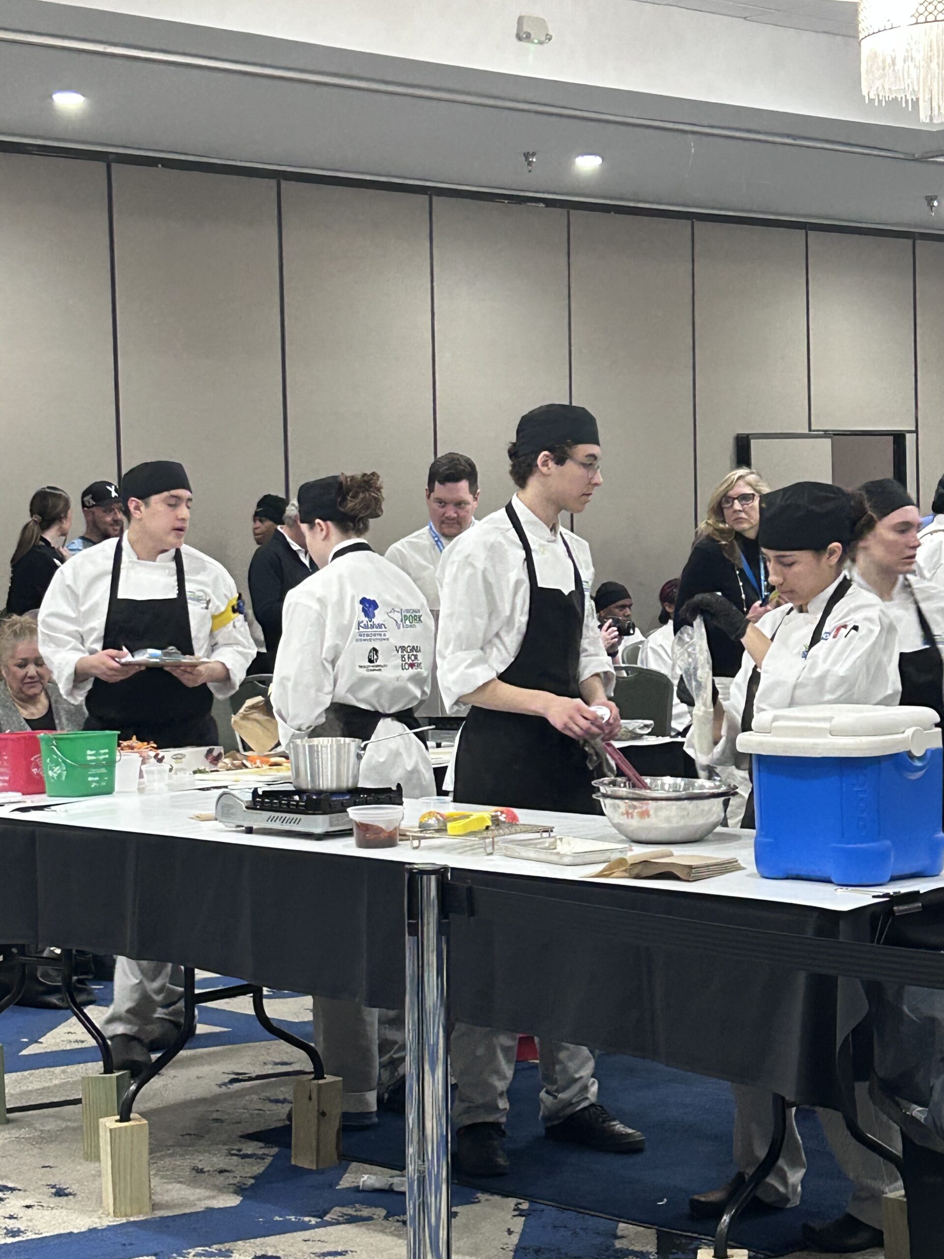 Students pictured at the Virginia ProStart Competition