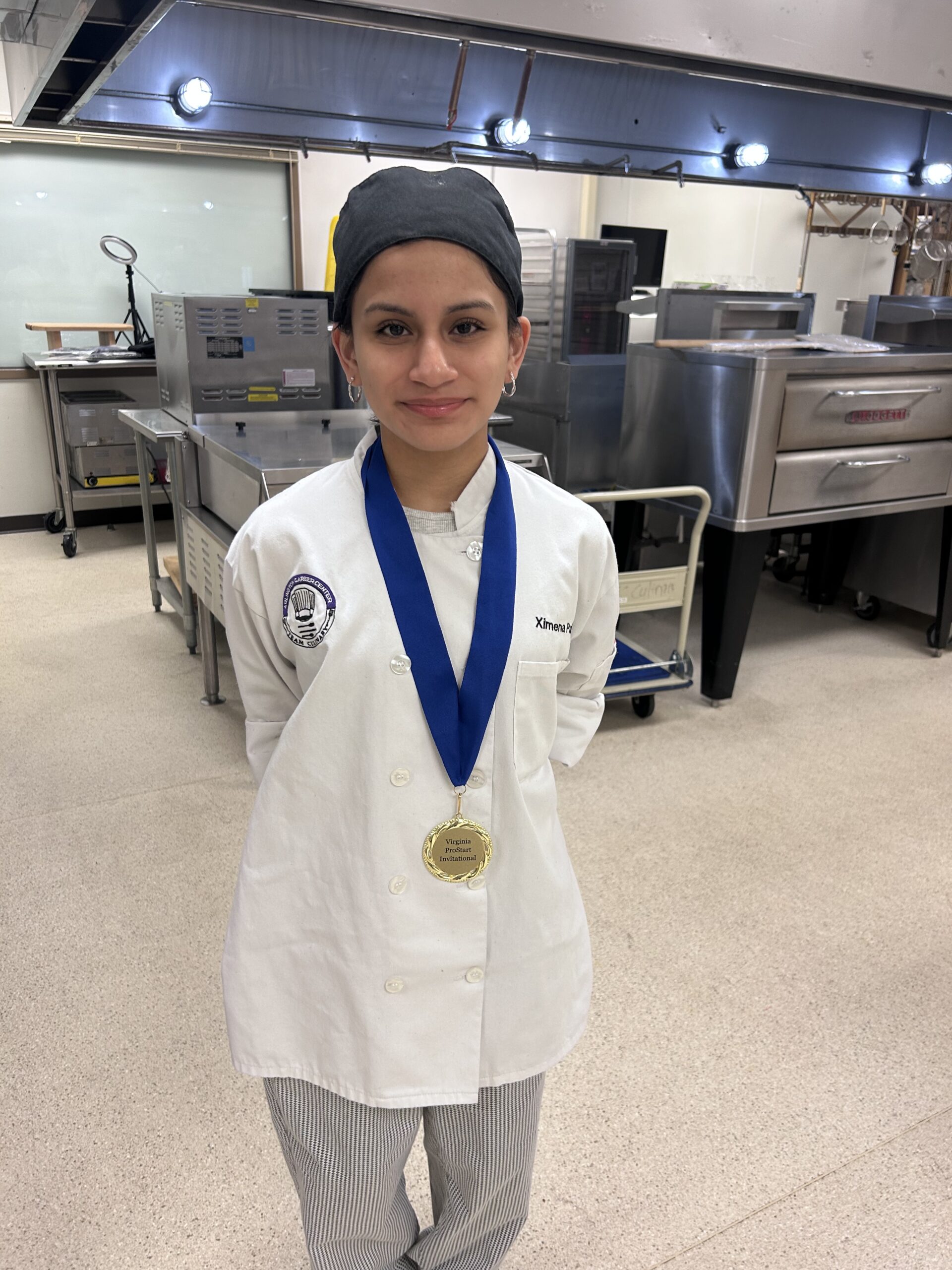 1st place student winner pictured at the Virginia ProStart Competition